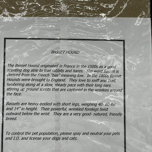 Vintage Skyflight Mobiles Basset Hound Hanging Mobile Home Decor Art New - Picture 5 of 5